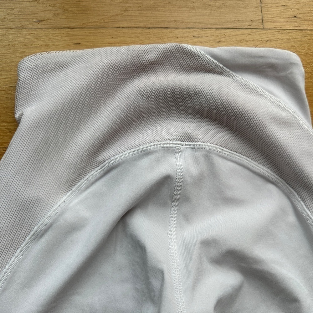Lululemon Clear The Court 28 White With Hint of Pink Leggings Women's Size 4 - Picture 12 of 14